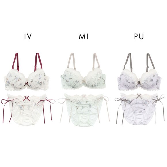 パリーゼ クラシカルガーリー ブラセット サイドリボン ABCDEF ブラジャー ショーツ セット Palissee