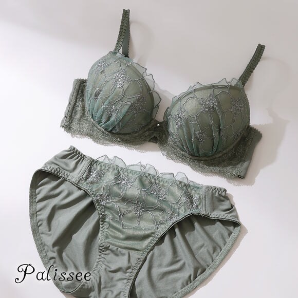 パリーゼ アザレアラメレース ブラセット ABCDEF ナイスフィット ブラジャー ショーツ セット Palissee