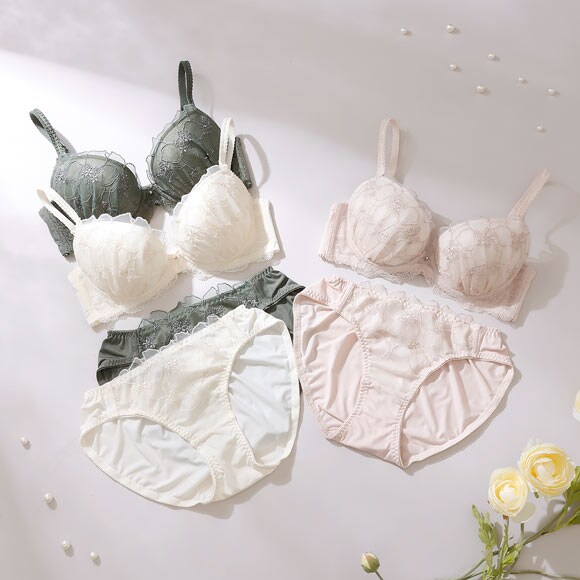 パリーゼ アザレアラメレース ブラセット ABCDEF ナイスフィット ブラジャー ショーツ セット Palissee