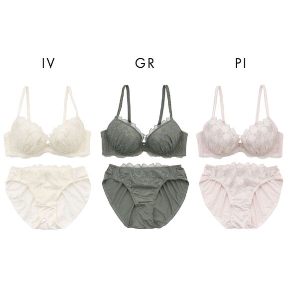 パリーゼ アザレアラメレース ブラセット ABCDEF ナイスフィット ブラジャー ショーツ セット Palissee