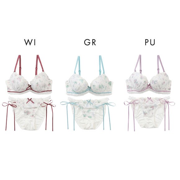 パリーゼ レザンリュバン ブラセット ABCDEF ブラジャー ショーツ セット サイドリボン Palissee