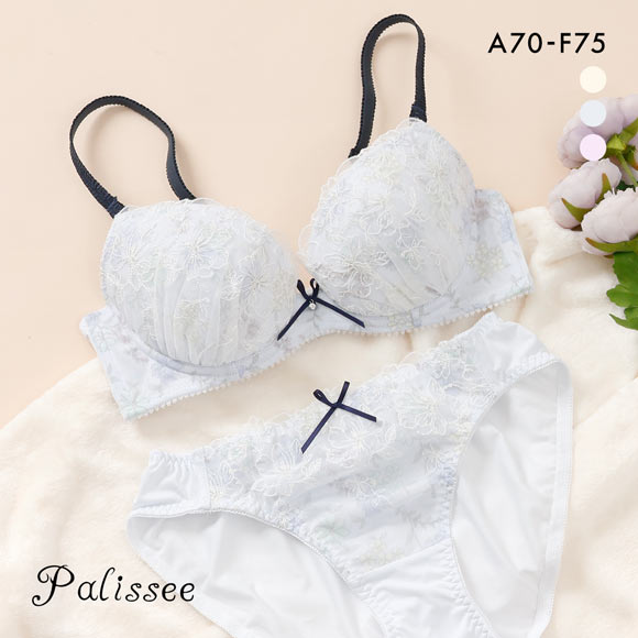 パリーゼ ペールフローラル ブラセット ABCDEF ブラジャー ショーツ セット プリント Palissee