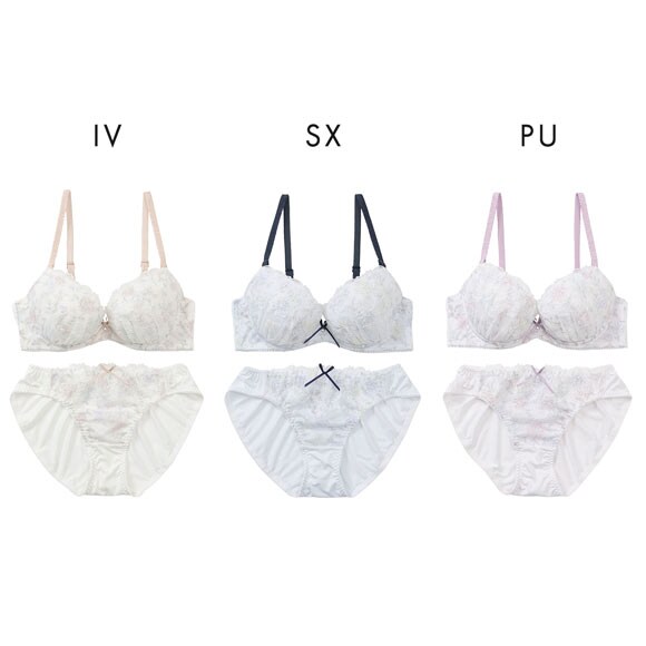 パリーゼ ペールフローラル ブラセット ABCDEF ブラジャー ショーツ セット プリント Palissee