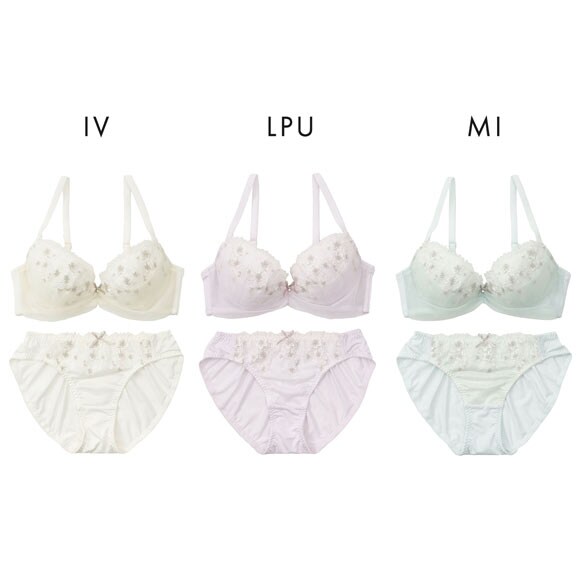 パリーゼ シュシュフルール ブラセット ABCDEF ブラジャー ショーツ セット チュール まる胸 Palissee 大きいサイズ