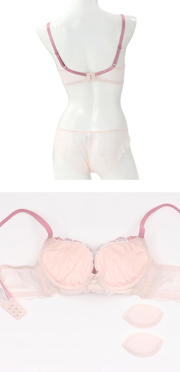 スパークス SPARKS 脇高 ブラジャー ショーツ セット ABCDEF 谷間 盛りブラ ノーマルショーツ バックレース