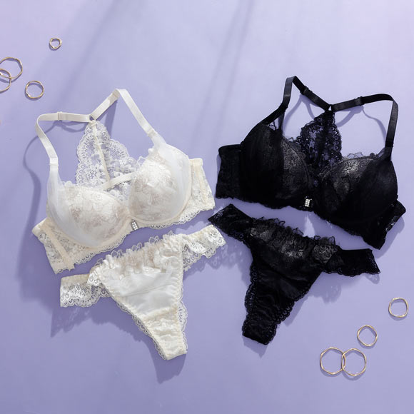 スパークス フロントホック背中見せ ブラジャー ショーツ セット Tバックショーツ ABCDEF 脇高 盛り 大きいサイズ SPARKS