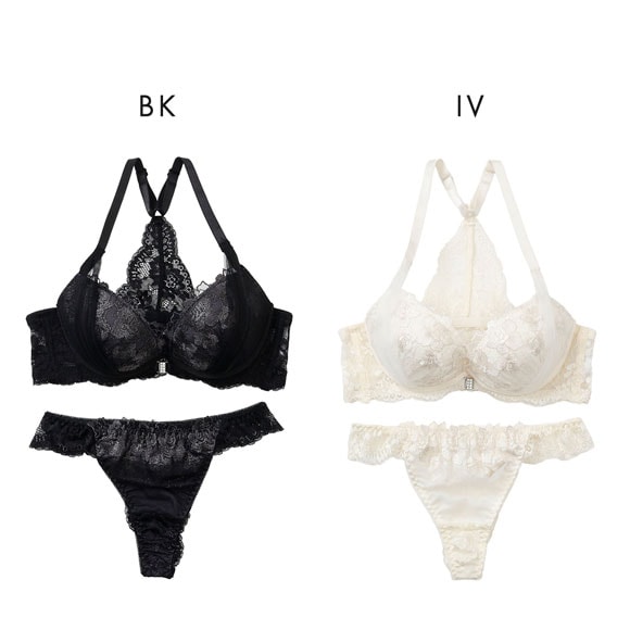 スパークス フロントホック背中見せ ブラジャー ショーツ セット Tバックショーツ ABCDEF 脇高 盛り 大きいサイズ SPARKS