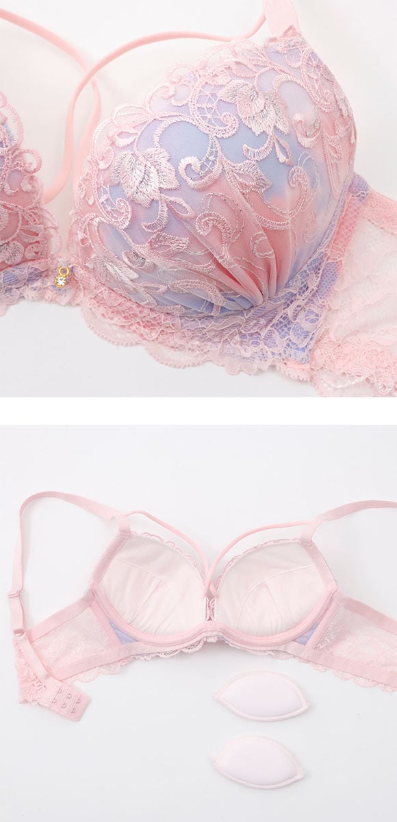 スパークス パステルクロスコード ブラジャー ショーツ セット ノーマルショーツ ABCDEF 脇高 盛り 谷間 バックレース SPARKS