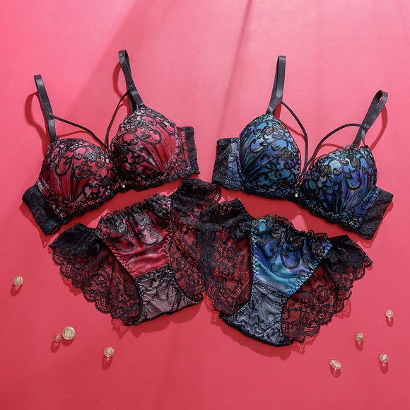 スパークス ダスティクロスコード ブラジャー ショーツ セット ノーマルショーツ ABCDEF 脇高 盛り 谷間 バックレース SPARKS