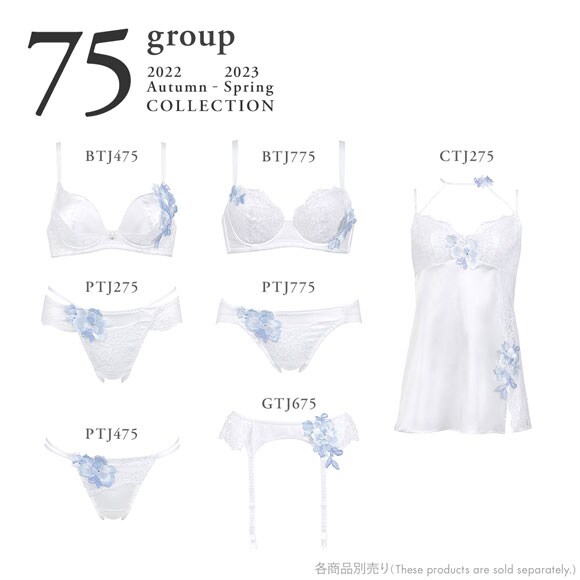 ワコール Wacoal サルート Salute 22AWブルーム 75G BTJ475 BTJ775 女優Bra ブラジャー C 単品 デコルテ 谷間 リフトアップ