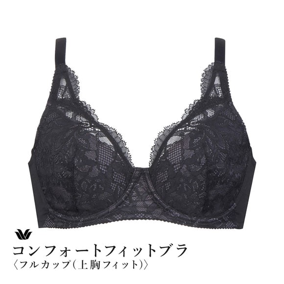 ワコール コンフォートフィットブラ フルカップ 上胸フィット ブラジャー DEF Wacoal BXC304 04G 大きいサイズ