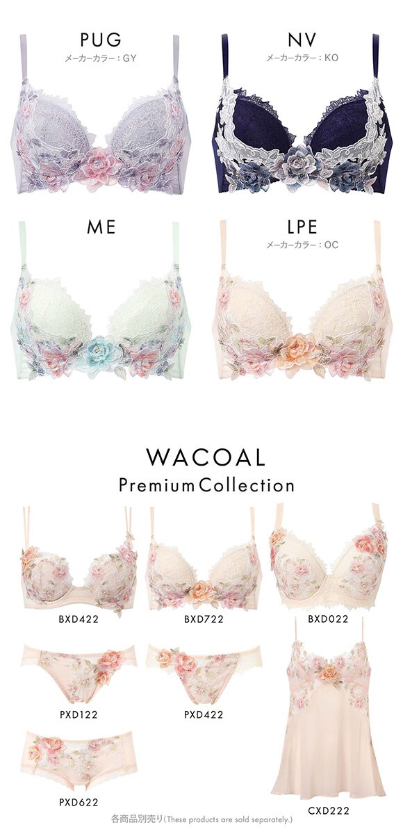 ワコール ボリューマライズブラ プレミアム 22series BXD722 22G ブラジャー DEF Wacoal