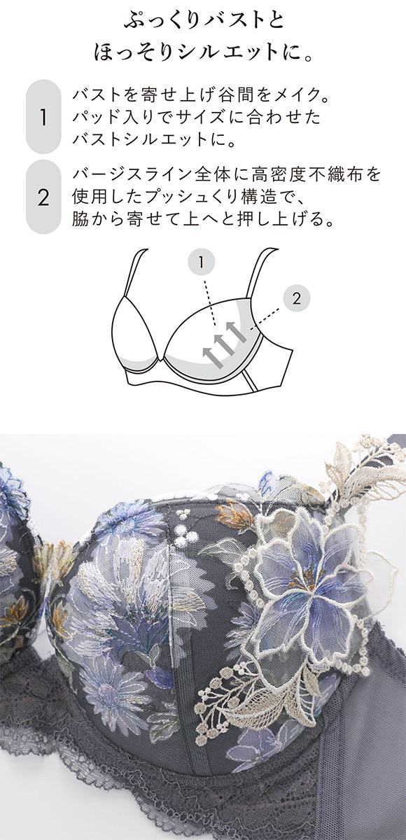 ワコール ボリューマライズブラ プレミアム 26series BXD726 26G ブラジャー DEF Wacoal