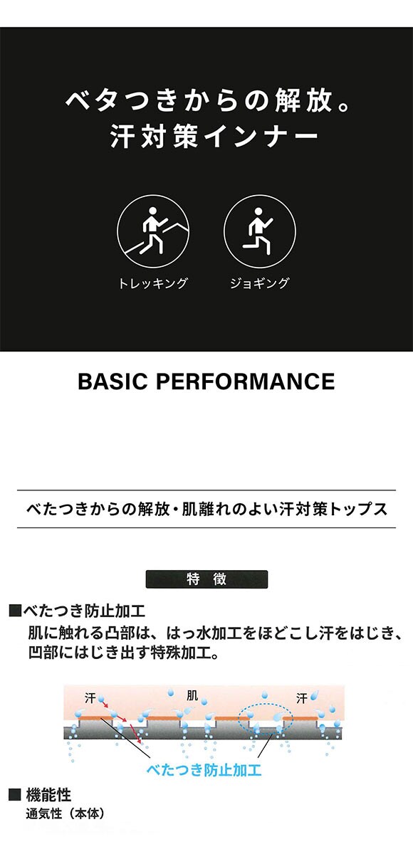 ワコール シーダブリューエックス 汗対策インナー べたつきからの解放 ノースリーブ Wacoal CW-X WOMENS