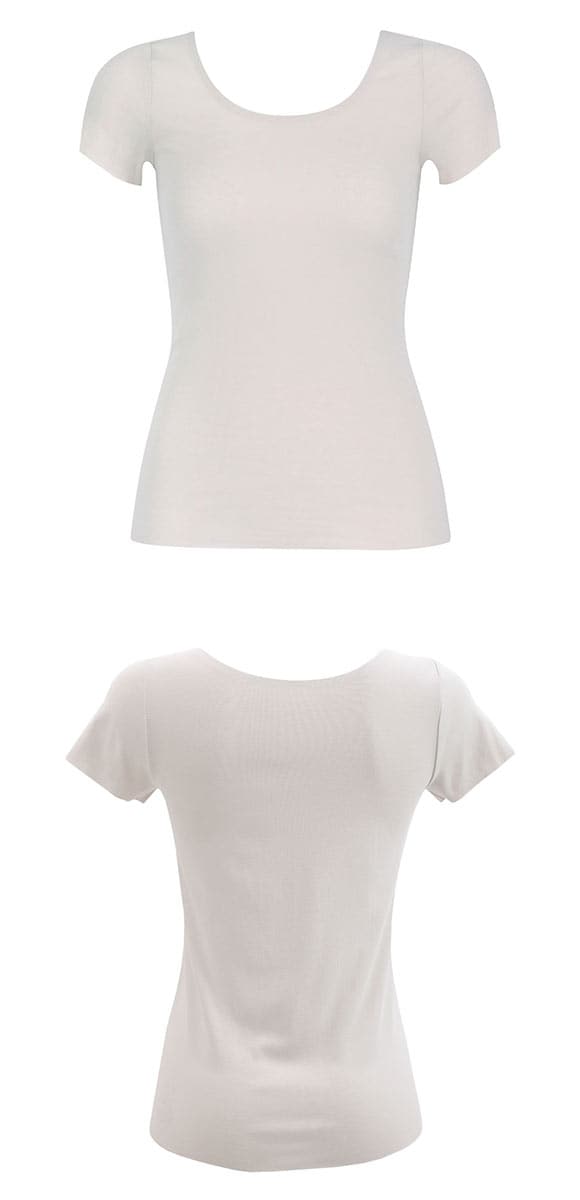 ワコール WACOALコットン フリーカッティングタイプ オーガニックコットン 超長綿 2分袖 半袖 ML Wacoalインナー ニットトップ