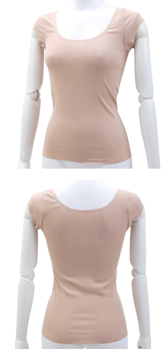 ワコール Wacoal スゴ衣 天然素材プラス すっきり、ひびきにくい 天綿混 シンプルタイプ フレンチ袖 半袖インナー ML アウタータイプ