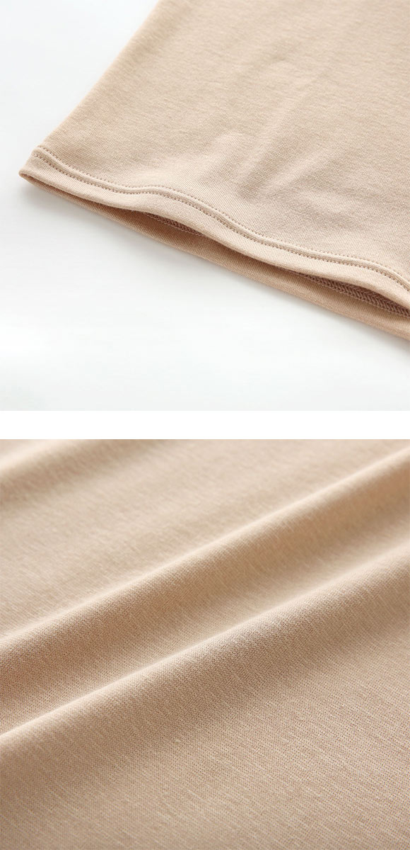 ワコール WACOALコットン ふんわりあったかタイプ Uネック 長袖 8分袖 トップス ML インナー 保温 Wacoal