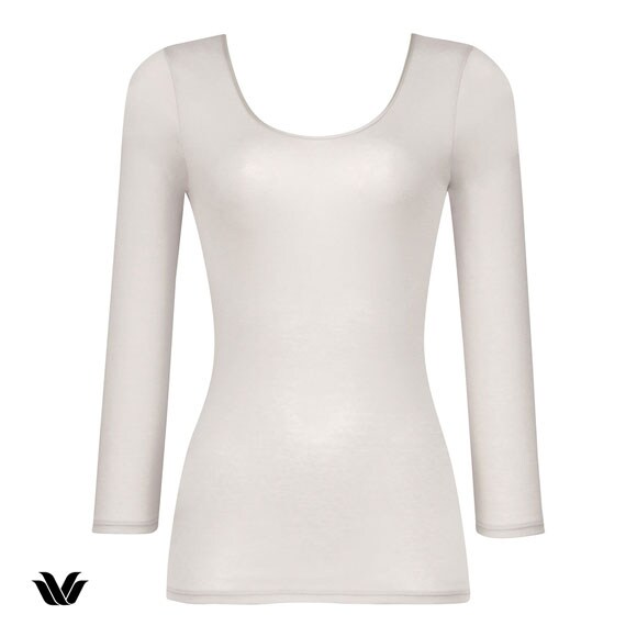 ワコール WACOALコットン オーガニックコットン100％ インナー Uネック 8分袖 ニットトップ 長袖 LL Wacoal