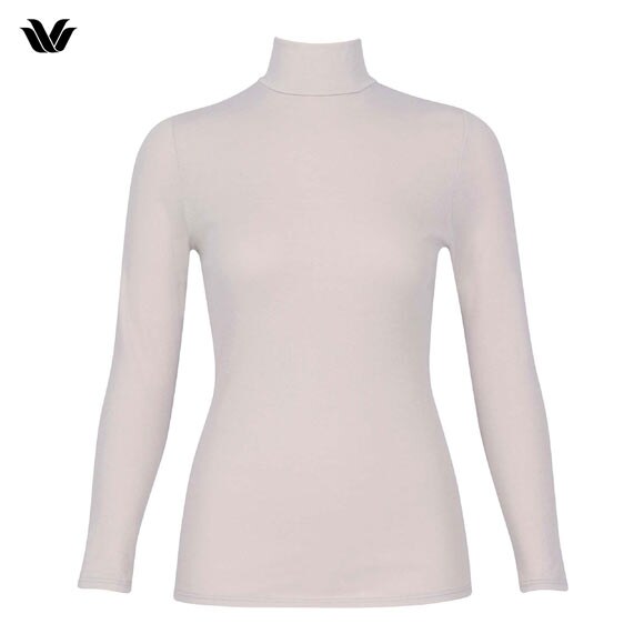 ワコール WACOALコットン オーガニックコットン100％ あったか ゆったりタイプ 冬用 長袖 ボトルネック インナー ML 保温 Wacoal