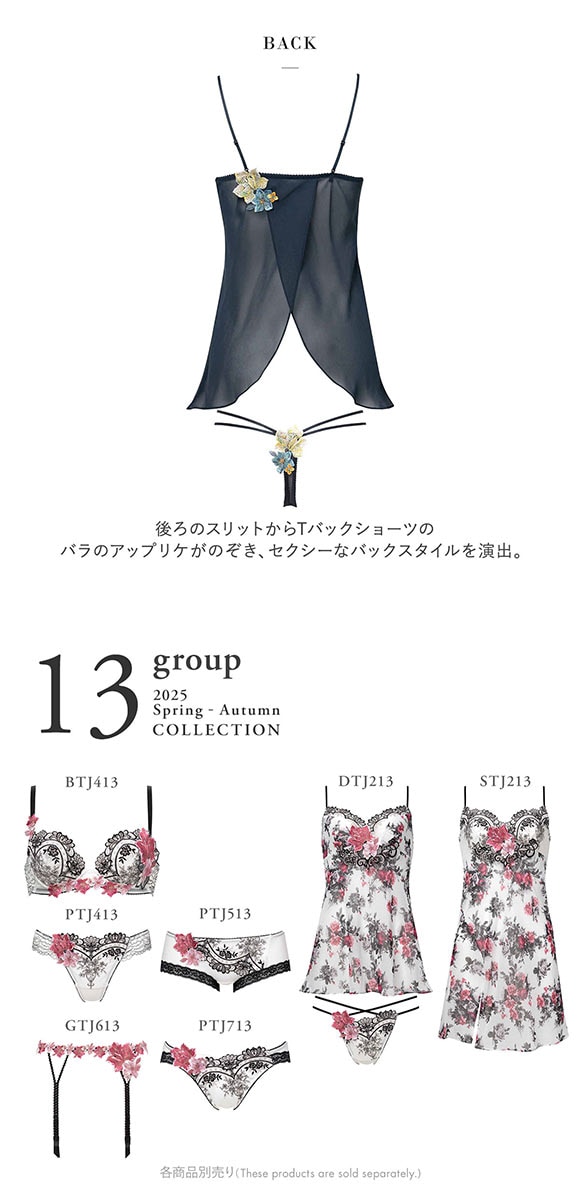 ワコール サルート 13グループ 13G セットアップ ML キャミソール Tバックショーツ ランジェリー Wacoal Salute DTJ213 25SSフェア