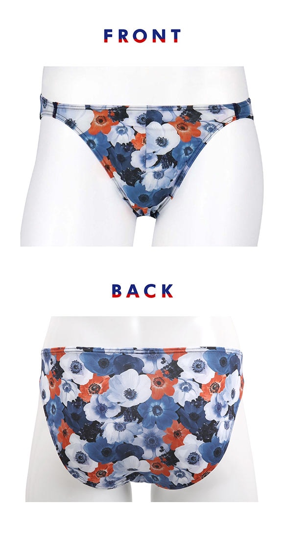 ブロス バイ ワコールメン ハナコトバパンツ 花柄 ビキニ ブリーフ LL GF2221 メンズ 前閉じ ノーマル丈 BROS by WACOAL MEN