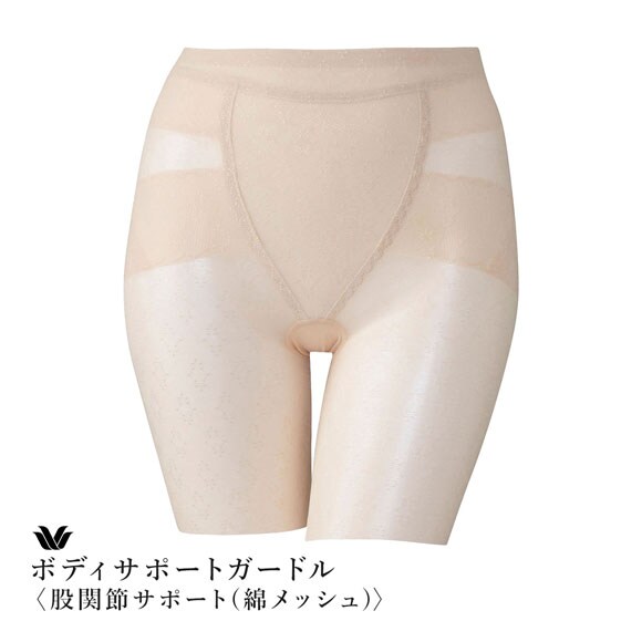 ワコール ボディサポートガードル 綿メッシュ ガードル ロング丈 お腹すっきり 股関節サポート 通気性抜群 GRA360 Wacoal