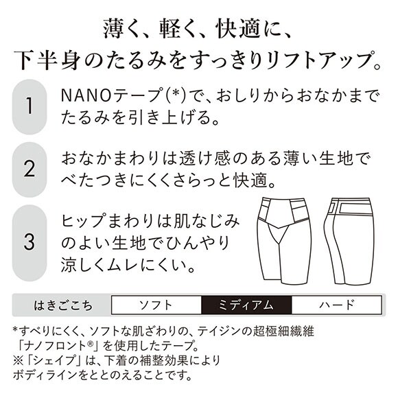 ワコール SUHADA 肌リフト シアー GRC472 フルロング丈ガードル ジャストウエスト 補整 補正 Wacoal