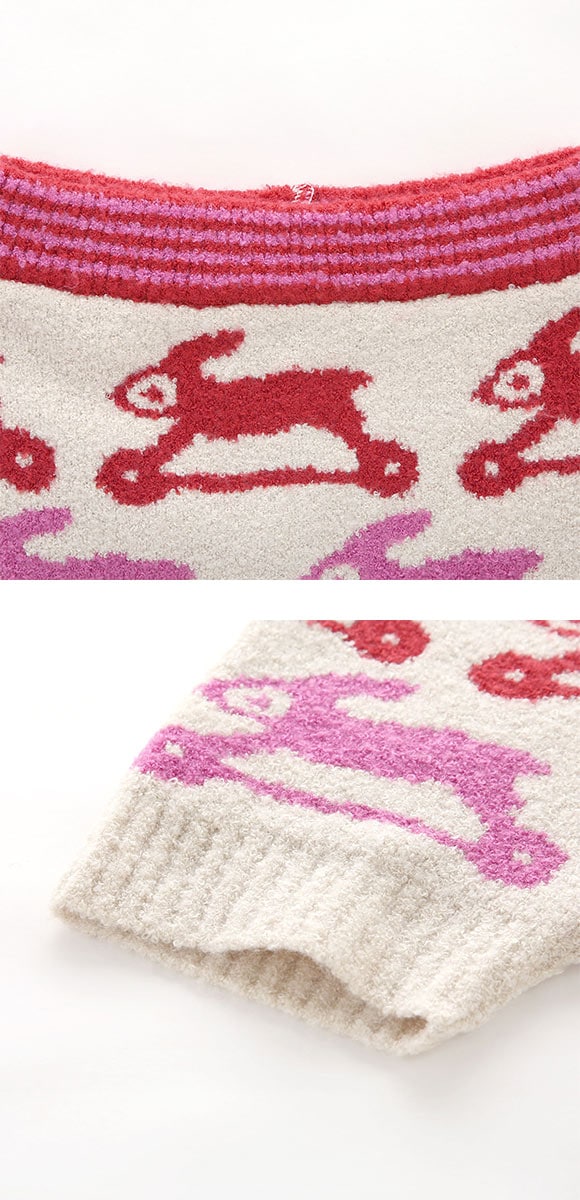 ワコール マタノアツコ もこもこ 毛パン 1分丈 とびうさぎ あったか Wacoal ATSUKO MATANO