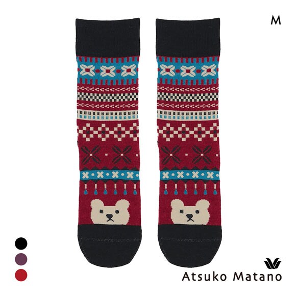 ワコール マタノアツコ ソックス 靴下 くま ノルディック レディース Wacoal ATSUKO MATANO