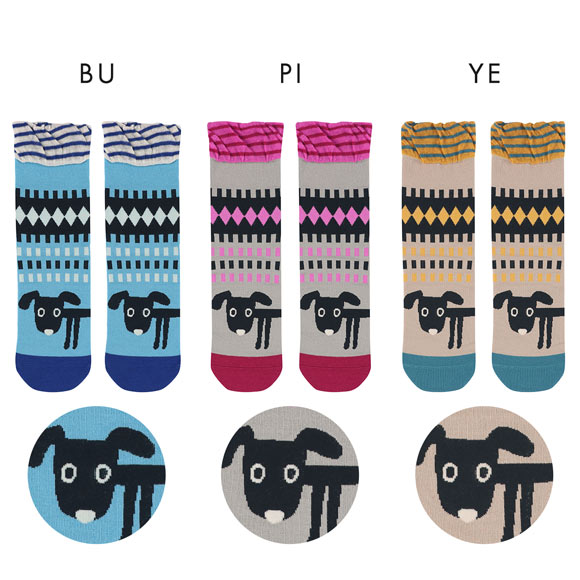 ワコール マタノアツコ ソックス 靴下 綿混 犬 レディース Wacoal ATSUKO MATANO