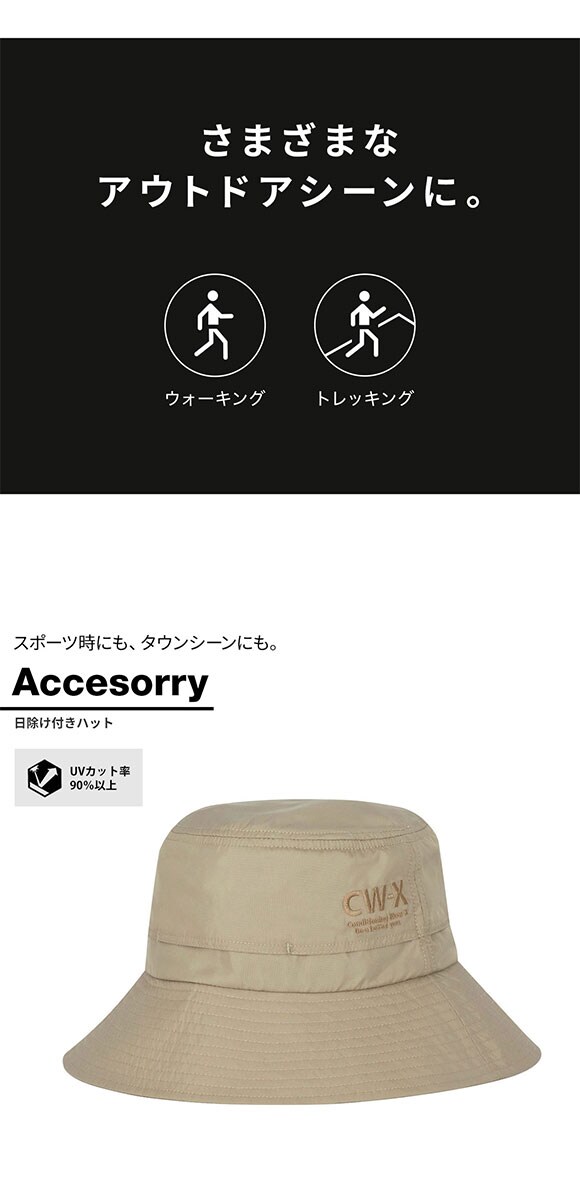 ワコール シーダブリューエックス CW-X 日よけ付き ハット 男女兼用 HYO420 Wacoal