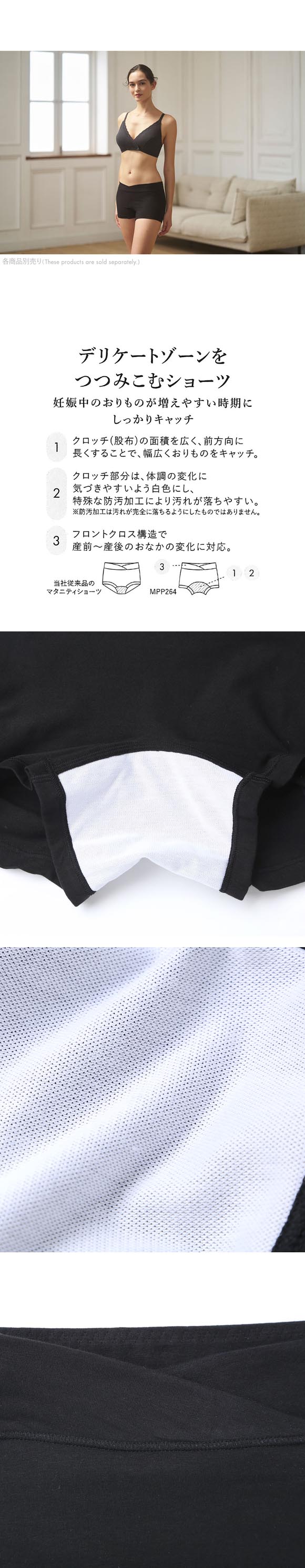 ワコール マタニティ ちーちょろす監修 デリケートゾーンをつつみこむショーツ 産前産後兼用 単品 Wacoal MATERNITY