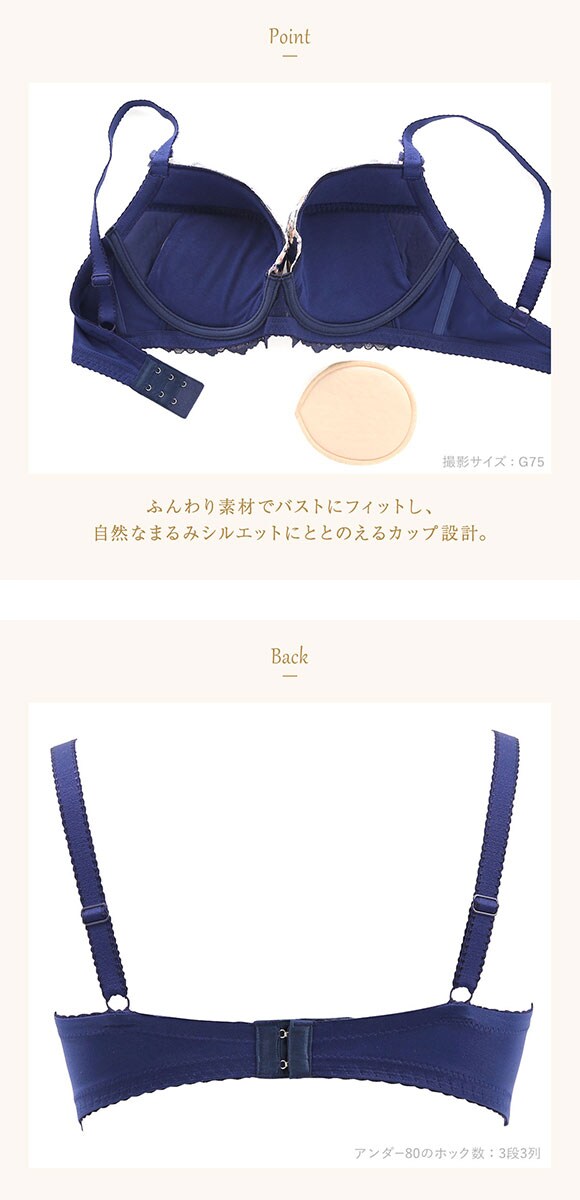 ウイング レシアージュ 2120シリーズ ブラジャー G ふっくらまるい自然な谷間 Wing Lesiage PB2120 25SS