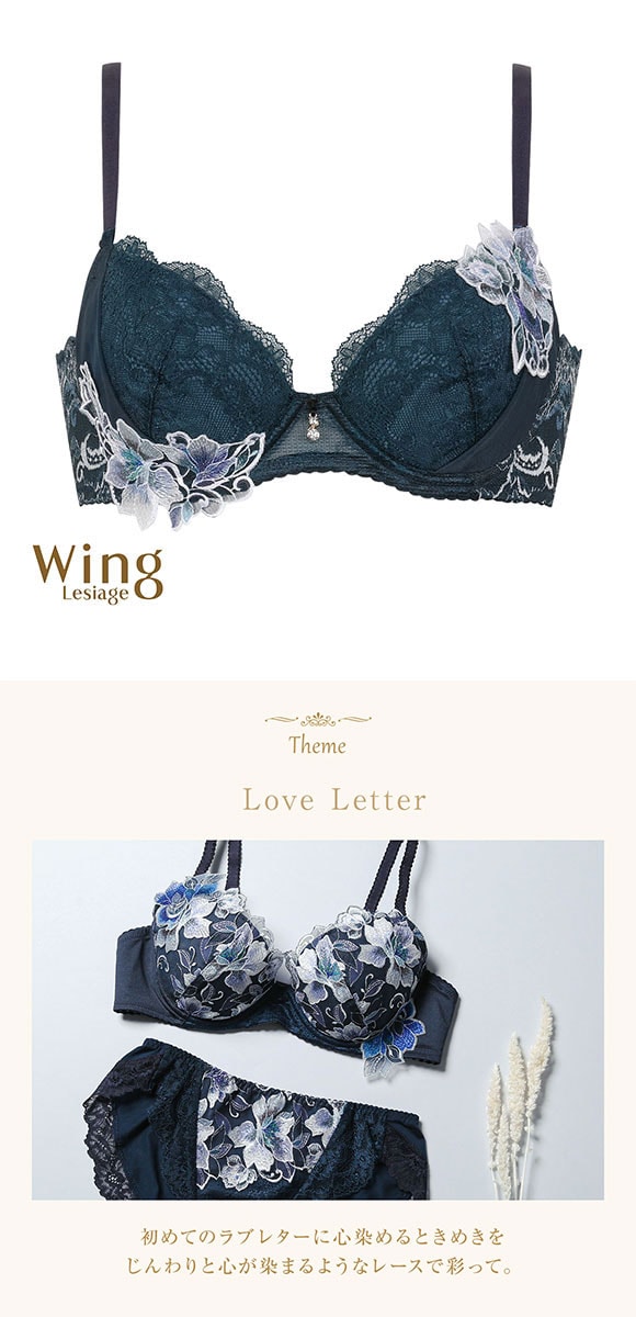 ウイング Wing レシアージュ Lesiage 23AW 2860シリーズ ブラジャー C 脇すっきり 着やせ 単品