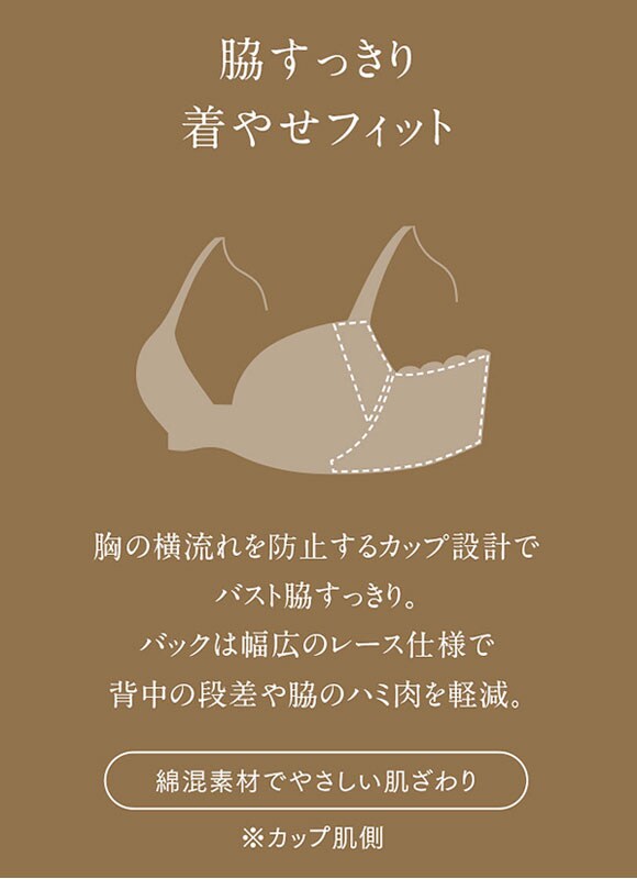 ウイング Wing レシアージュ Lesiage 24SS 2920シリーズ ブラジャー 脇すっきり 着やせフィット G 単品