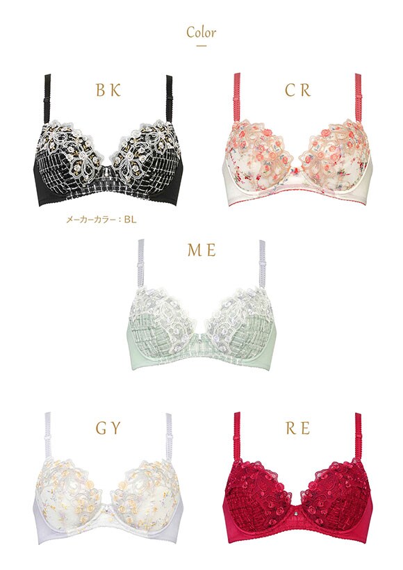 ウイング Wing レシアージュ Lesiage 24AW 2960シリーズ ブラジャー BC ふっくらまるい自然な谷間をメイク PB2960 単品