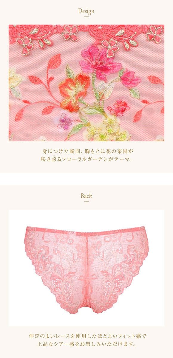 ウイング Wing レシアージュ Lesiage 24SS 2920シリーズ ショーツ M Tバック ソング バックレース 単品