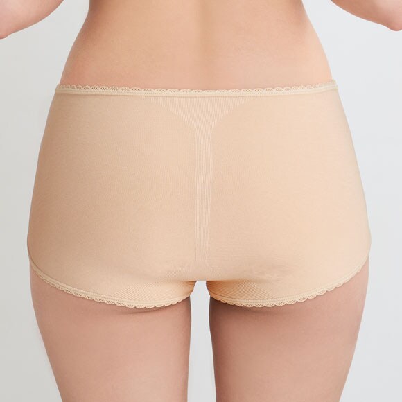 ワコール ショーツマルシェ 綿混 コンフォートフィットショーツ ふかめ LL Wacoal Shorts marche