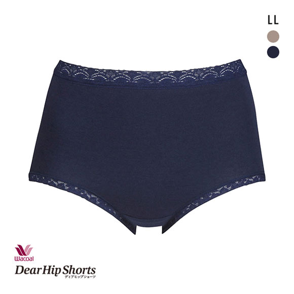 ワコール Wacoal ディアヒップショーツ DearHip Shorts 綿混 肌側起毛 スタンダード ノーマル ショーツ LL 単品