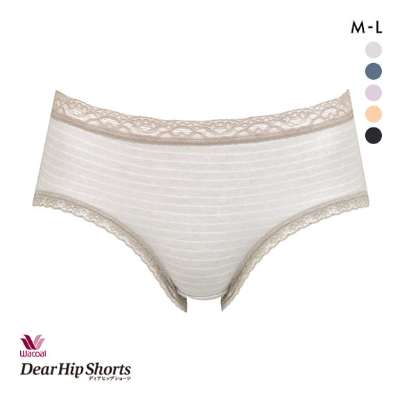 ワコール Wacoal ディアヒップショーツ DearHip Shorts 綿混 ノーマルショーツ ML 浅め 単品