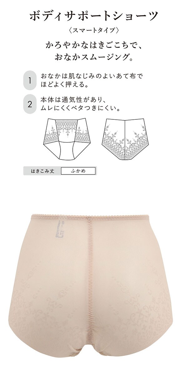 ワコール ボディサポートショーツ スマートタイプ お腹まわりすっきり 補整 快適 ショーツ LL Wacoal