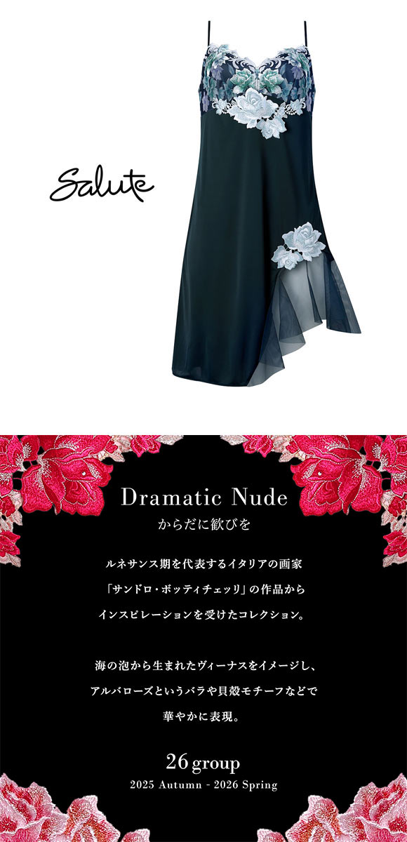 ワコール サルート 26グループ 26G スリップ ランジェリー LL Wacoal Salute STJ226 25AWシーズン 大きいサイズ