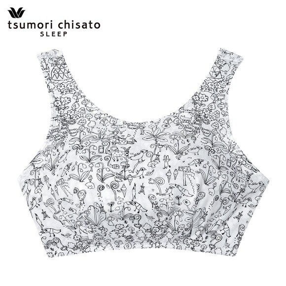 ワコール ツモリチサト 森の中でグランピング ナイトアップブラ ナイトブラ ブラジャー ノンワイヤー ML Wacoal tsumori chisato SLEEP