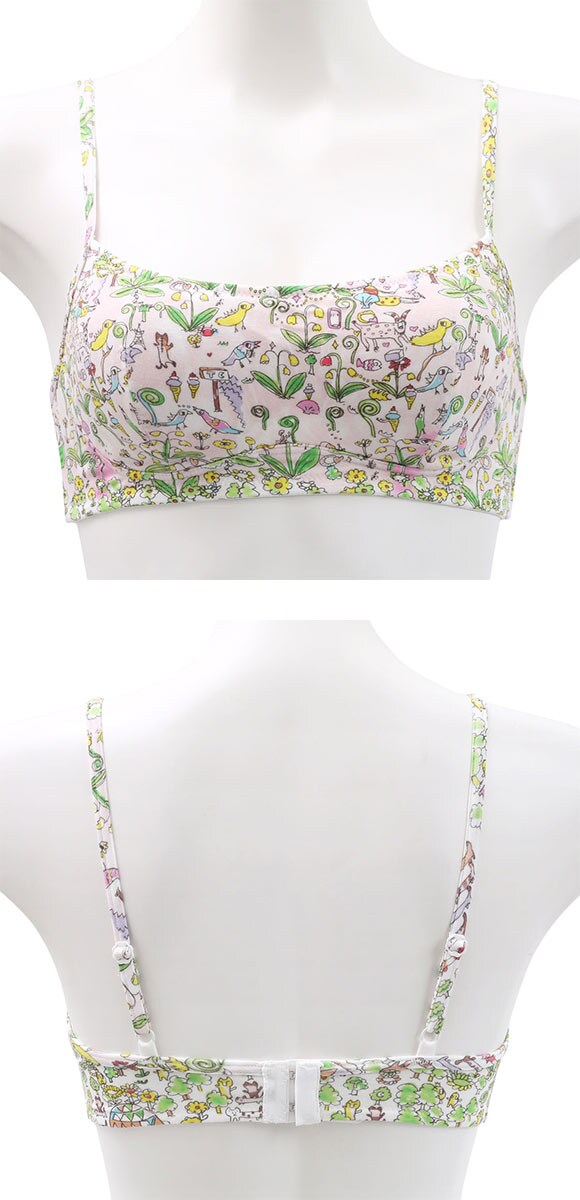 ワコール ツモリチサト 森の中でグランピング ノンワイヤーブラジャー 綿混 LL Wacoal tsumori chisato SLEEP