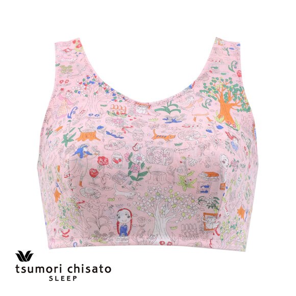 ワコール ツモリチサト ワンダーフォレスト ナイトアップブラ ナイトブラ ノンワイヤー ブラジャー ML Wacoal tsumori chisato SLEEP