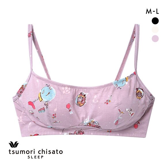 ワコール ツモリチサト 空に輝く星座 ノンワイヤーブラジャー ML Wacoal tsumori chisato SLEEP