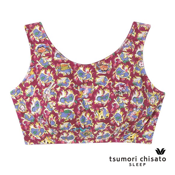 ワコール ツモリチサト 不思議の国 ナイトアップブラ ナイトブラ ノンワイヤー ブラジャー ML Wacoal tsumori chisato SLEEP