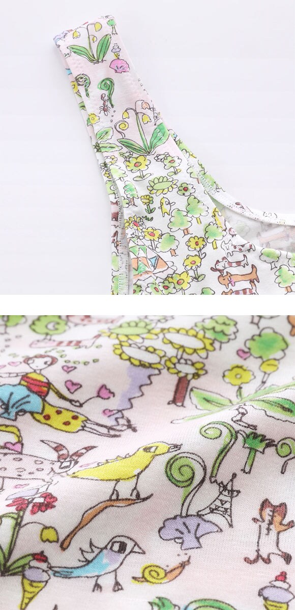 ワコール ツモリチサト 森の中でグランピング ノースリーブ カップ付き インナー タンクトップ LL Wacoal tsumori chisato SLEEP