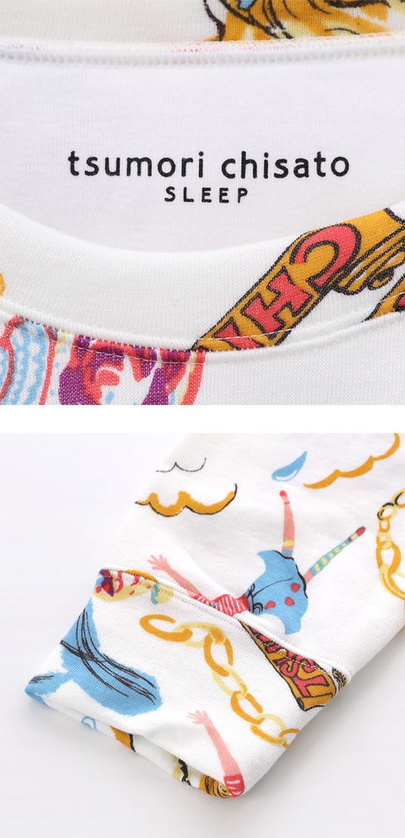 ワコール ツモリチサト スリープ 不思議の国 長袖パジャマ 上下セット ルームウェア レディース Wacoal tsumori chisato SLEEP