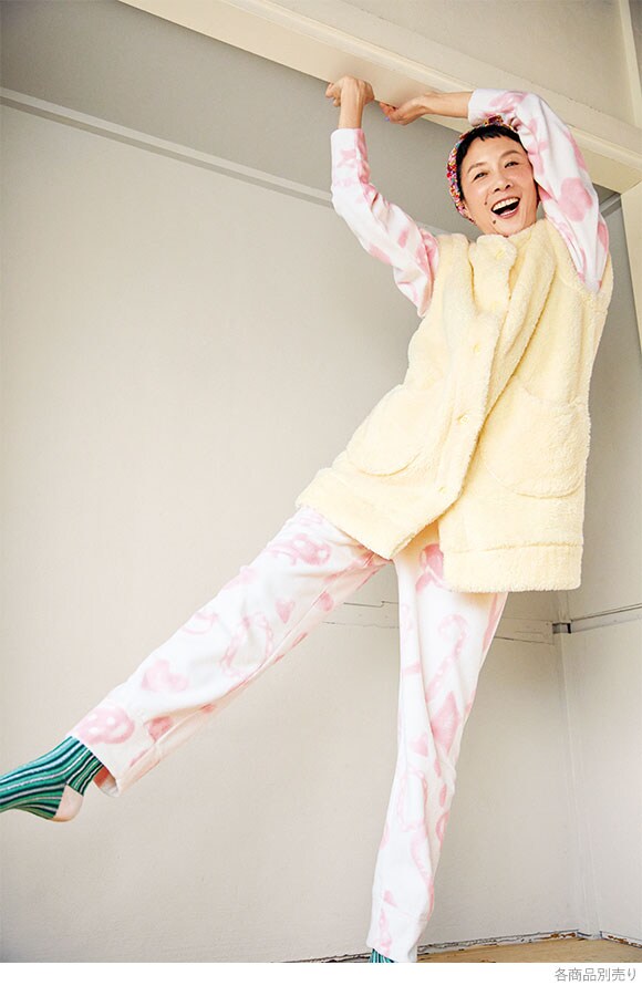 ワコール ツモリチサト スリープ 長袖パジャマ 上下セット ルームウェア フリース tsumori chisato SLEEP